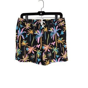 CHUBBIES Boys "The Black Light Nights" Swim Trunks, Short Lined, Size 18-20